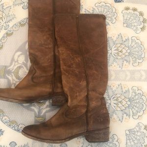 Women’s Frye Brown Leather Boots Size 8M